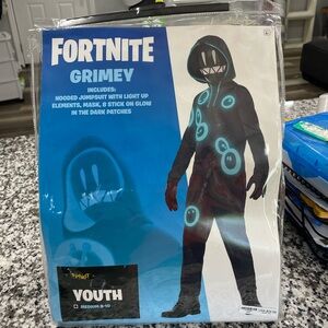 Spirit Fortnite Grimey Kids Costume - Black and Blue